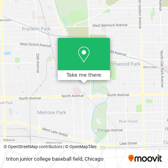 triton junior college baseball field map