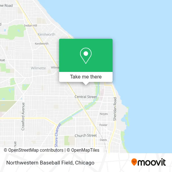 Northwestern Baseball Field map