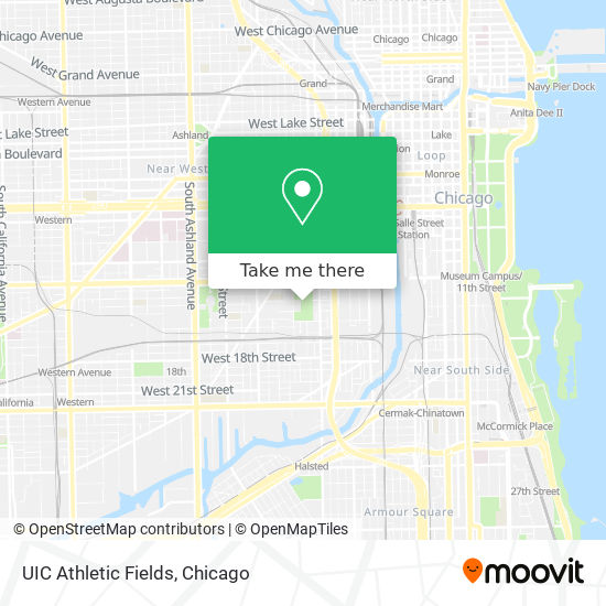 UIC Athletic Fields map