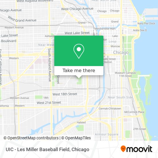 UIC - Les Miller Baseball Field map