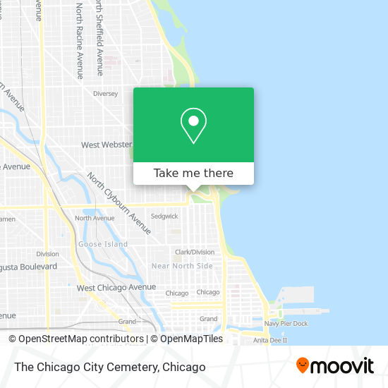 The Chicago City Cemetery map