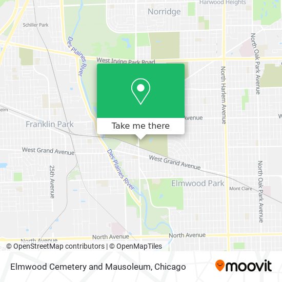 Mapa de Elmwood Cemetery and Mausoleum