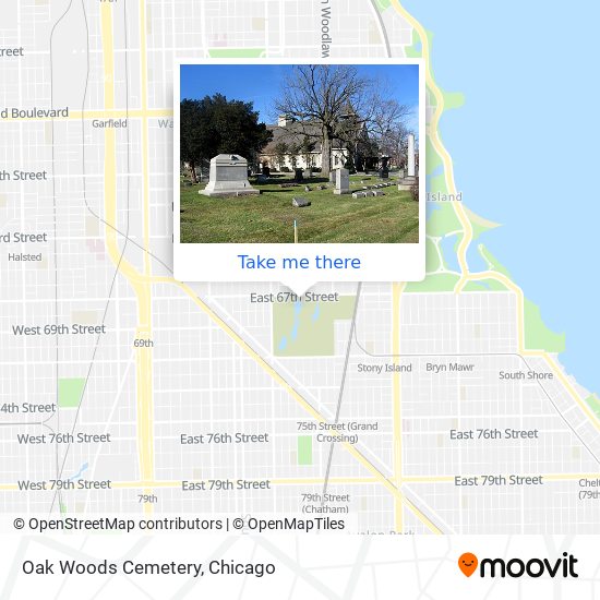 Mapa de Oak Woods Cemetery