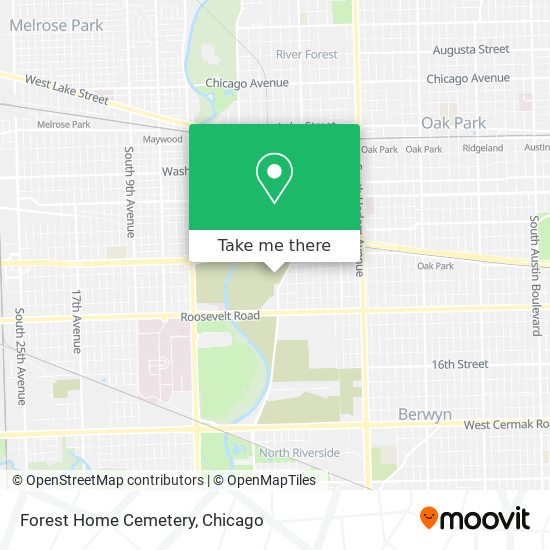 Forest Home Cemetery map