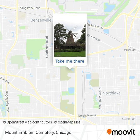 Mount Emblem Cemetery map