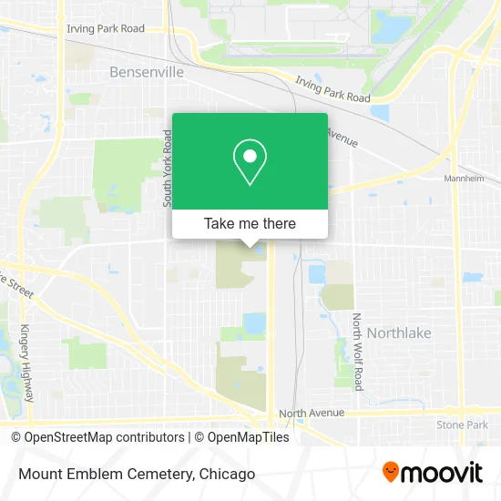 Mount Emblem Cemetery map