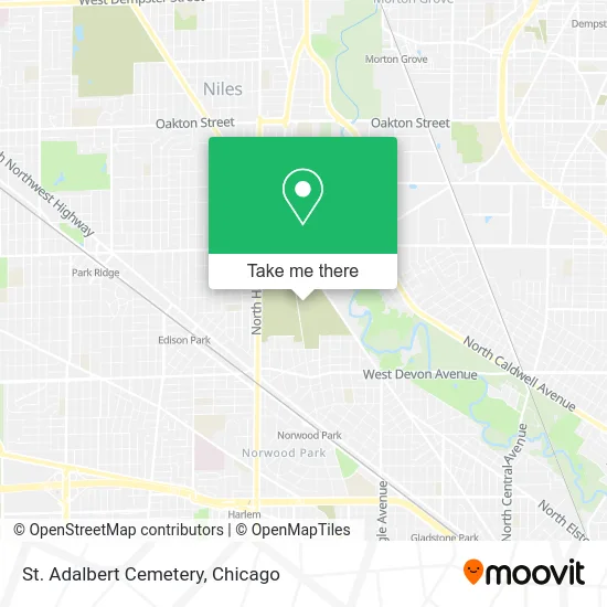 St. Adalbert Cemetery map