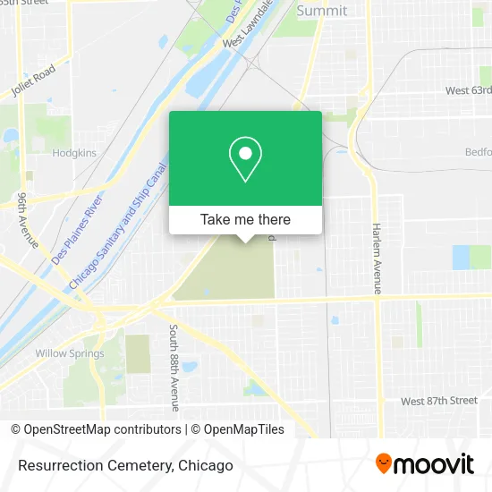 Resurrection Cemetery map