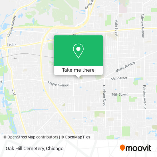 Mapa de Oak Hill Cemetery