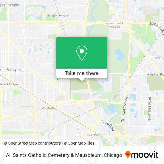 All Saints Catholic Cemetery & Mausoleum map