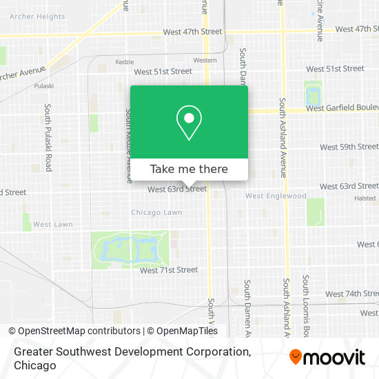 Greater Southwest Development Corporation map