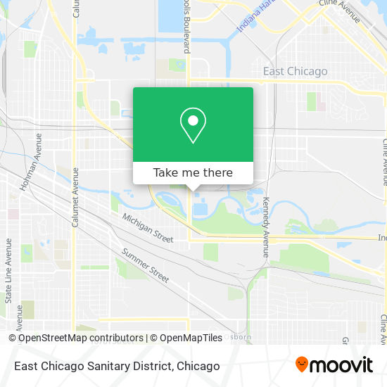 Mapa de East Chicago Sanitary District