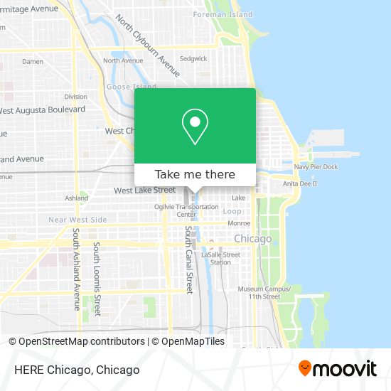 Mapa de HERE Chicago