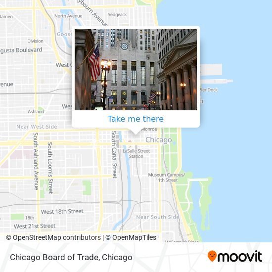 Chicago Board of Trade map