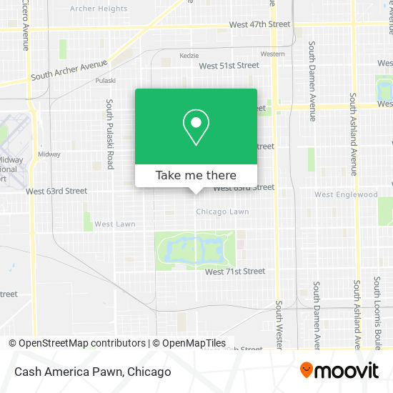 Cash America Pawn map