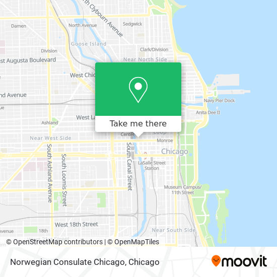 Mapa de Norwegian Consulate Chicago