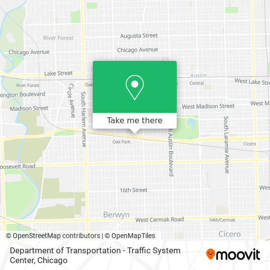 Department of Transportation - Traffic System Center map
