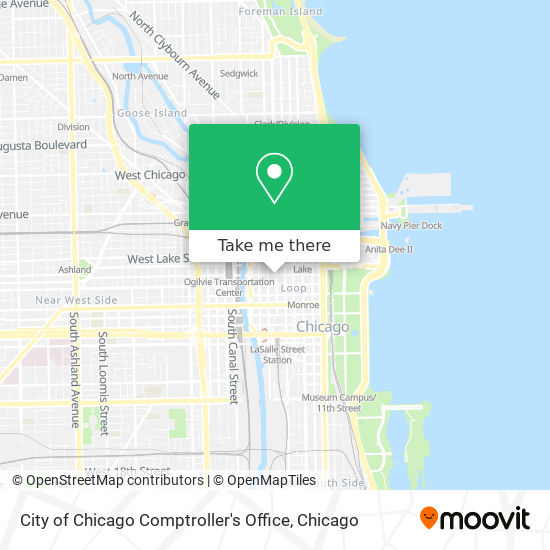 Mapa de City of Chicago Comptroller's Office