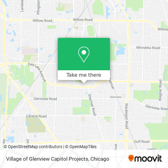 Village of Glenview Capitol Projects map