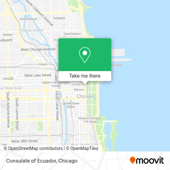 Consulate of Ecuador map