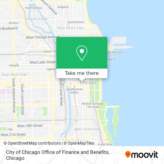 City of Chicago Office of Finance and Benefits map