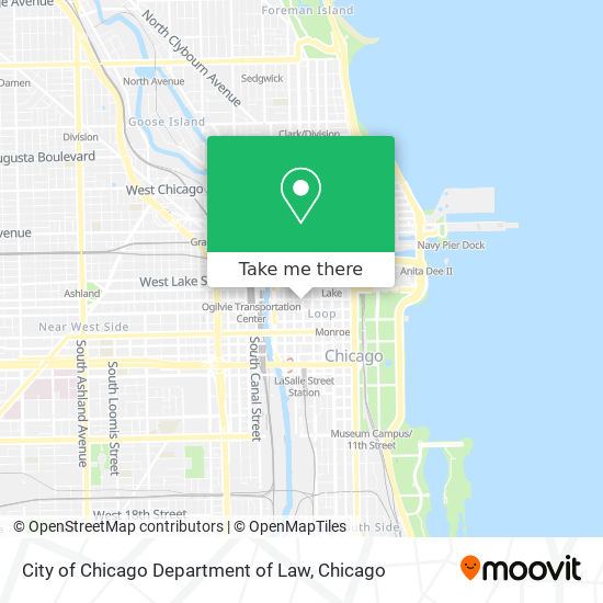 Mapa de City of Chicago Department of Law
