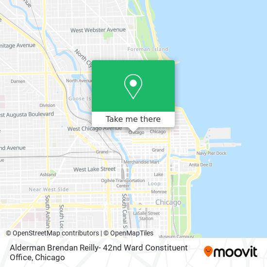 Alderman Brendan Reilly- 42nd Ward Constituent Office map