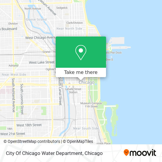 City Of Chicago Water Department map