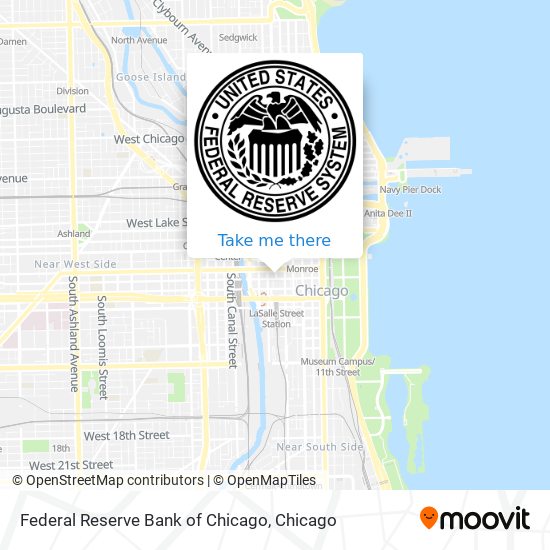 Federal Reserve Bank of Chicago map