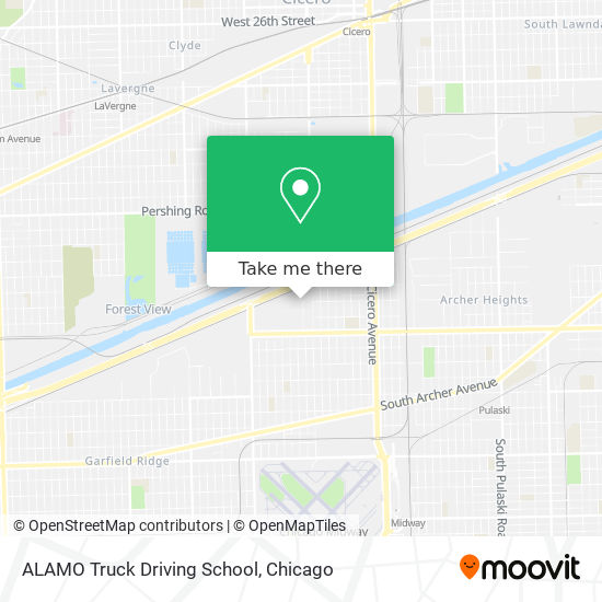 ALAMO Truck Driving School map