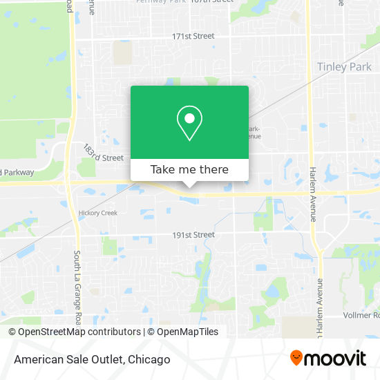 American Sale Outlet map