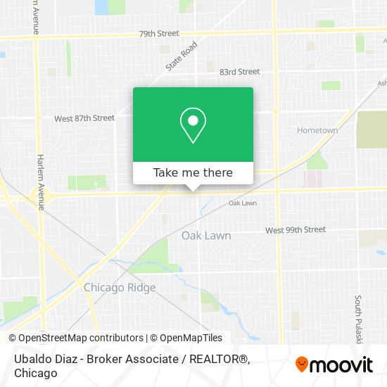 Mapa de Ubaldo Diaz - Broker Associate / REALTOR®