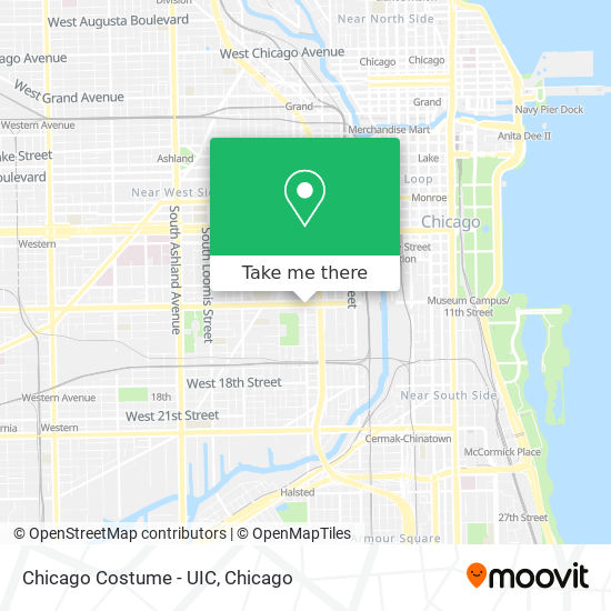 Mapa de Chicago Costume - UIC