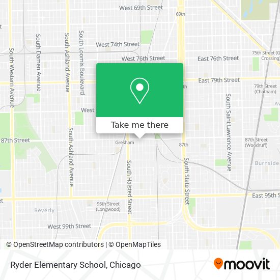 Ryder Elementary School map