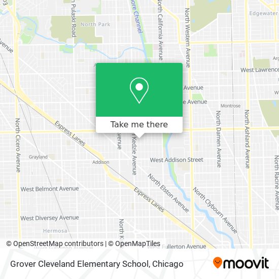 Grover Cleveland Elementary School map