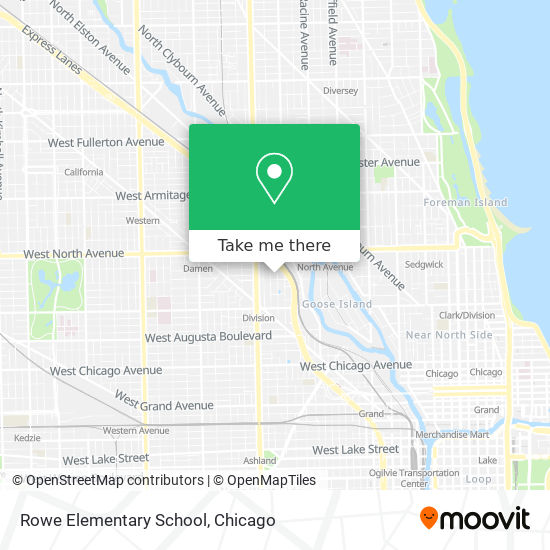 Mapa de Rowe Elementary School