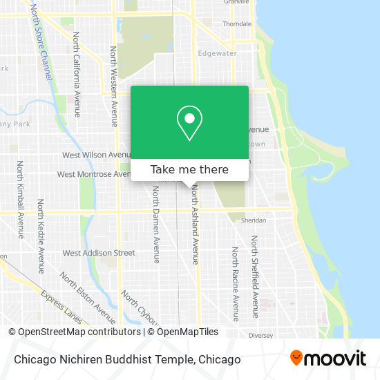 Mapa de Chicago Nichiren Buddhist Temple