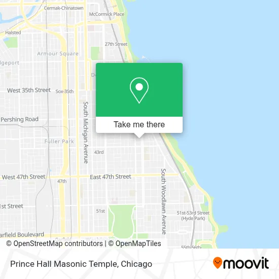 Prince Hall Masonic Temple map