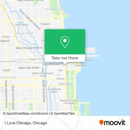 Mapa de I Love Chicago