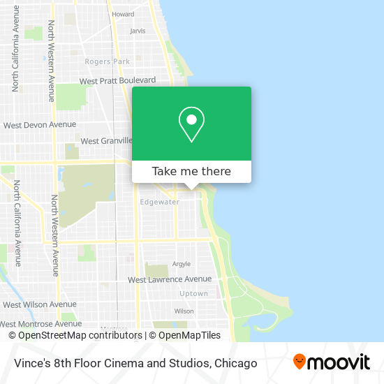 Vince's 8th Floor Cinema and Studios map
