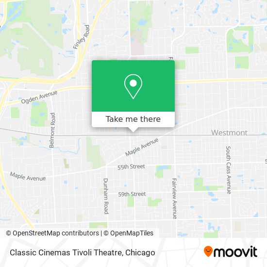 Mapa de Classic Cinemas Tivoli Theatre