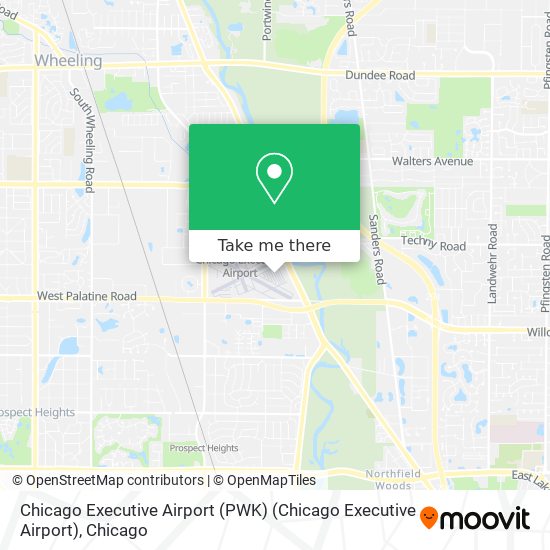 Mapa de Chicago Executive Airport (PWK) (Chicago Executive Airport)