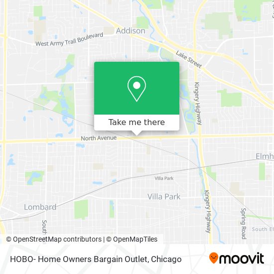 Mapa de HOBO- Home Owners Bargain Outlet