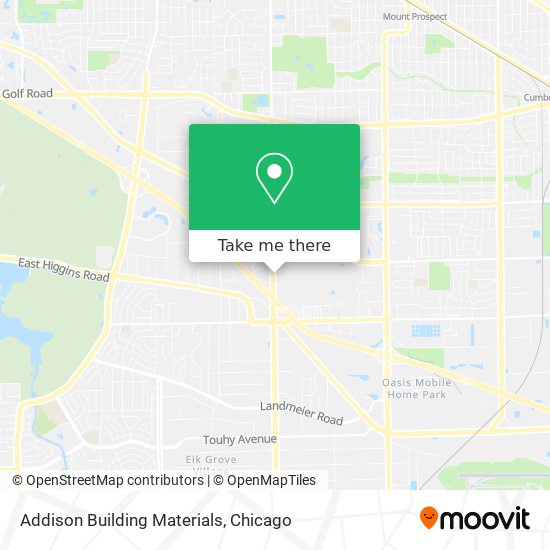 Addison Building Materials map