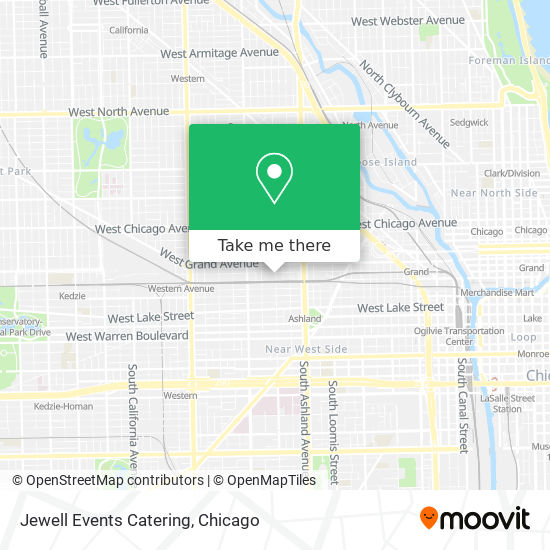 Jewell Events Catering map