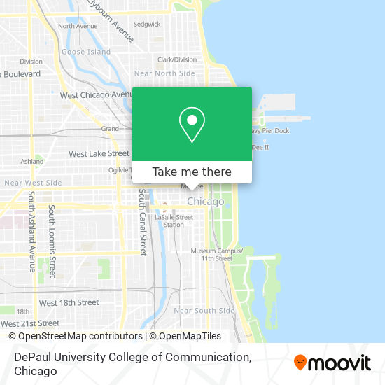 DePaul University College of Communication map