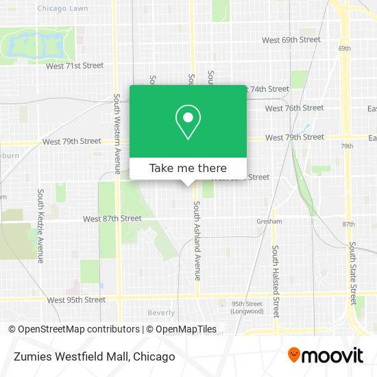 Zumies Westfield Mall map