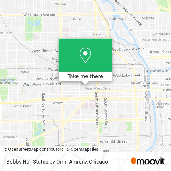 Bobby Hull Statue by Omri Amrany map
