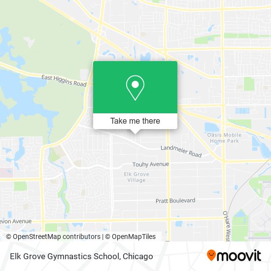 Elk Grove Gymnastics School map
