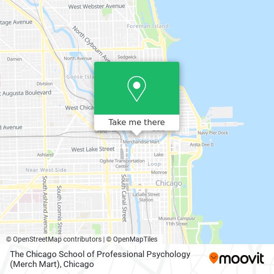 The Chicago School of Professional Psychology (Merch Mart) map
